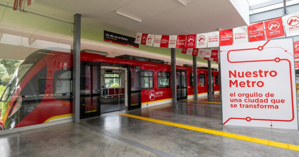 Vagón escuela del metro de Bogotá